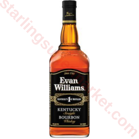 EVAN WILLIAMS BLACK BOURBON WHISKEY 100 CL