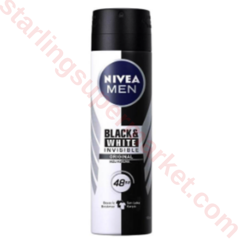 NIVEA DEO SPREY ERKEK B&W POWER 150 ML