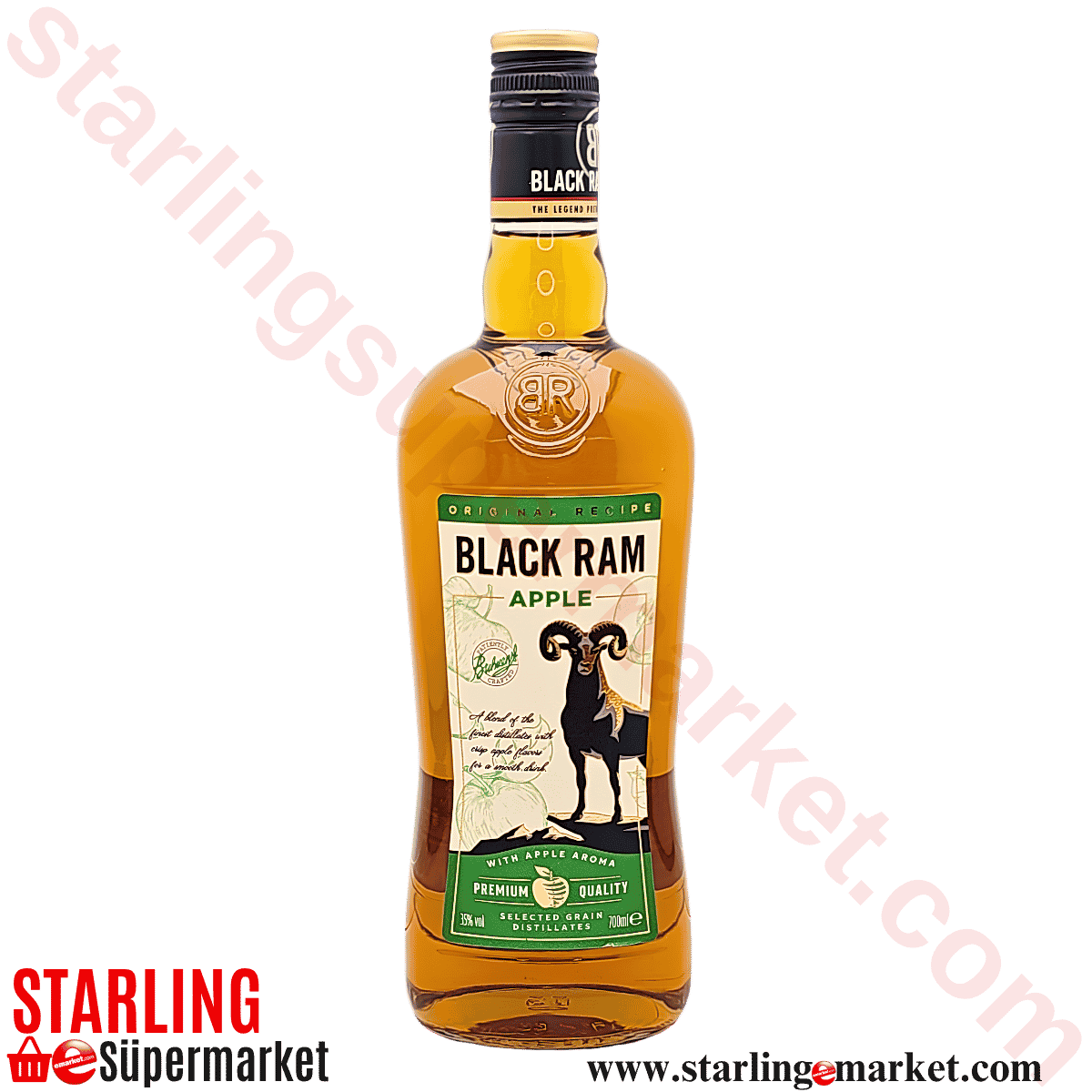 BLACK RAM WHISKY APPLE 70 CL