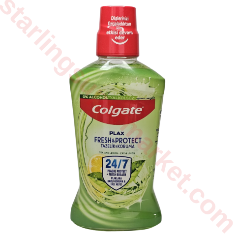 COLGATE PLAX AGIZ SUYU CAY&LIMON 500 ML