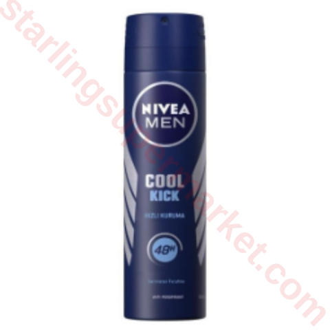 NIVEA DEO SPREY ERKEK AQUA COOL 150 ML