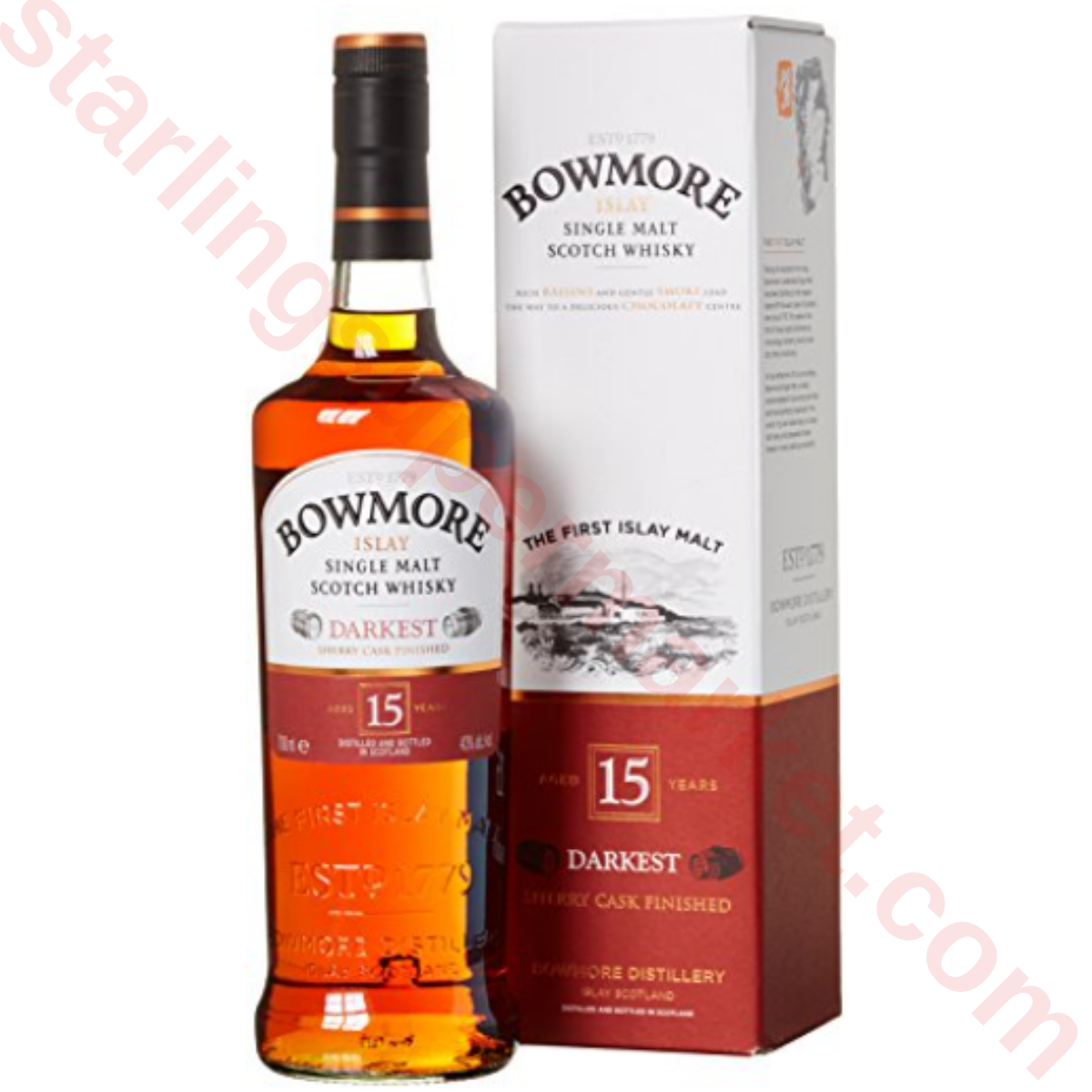 BOWMORE DARKEST WHISKEY 15 YO 70 CL
