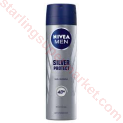 NIVEA DEO SPREY ERKEK SILVER 150 ML