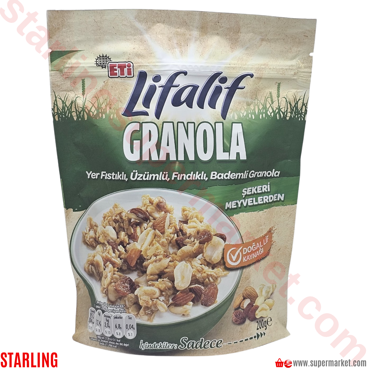 ETI LIFALIF GRANOLA YULAF KURUYEMISLI 200 G