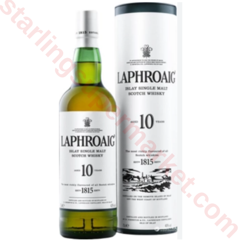 LAPHROAIG WHISKEY SINGLE MALT 10 YO 70 CL