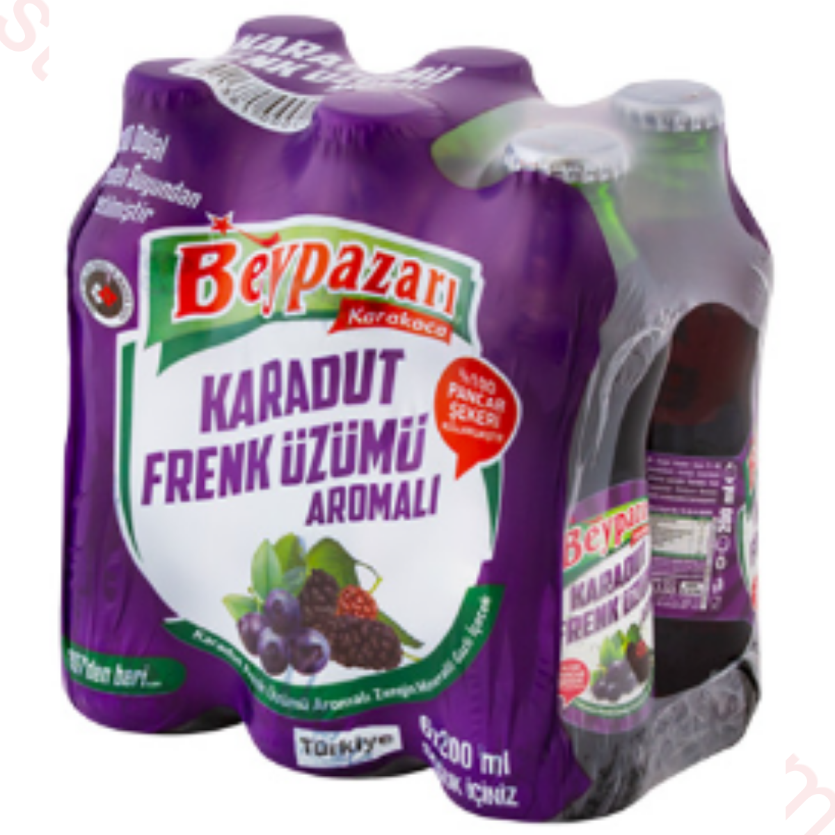 BEYPAZARI MADEN SUYU KARADUT-FRENK UZUMU 6*200 ML
