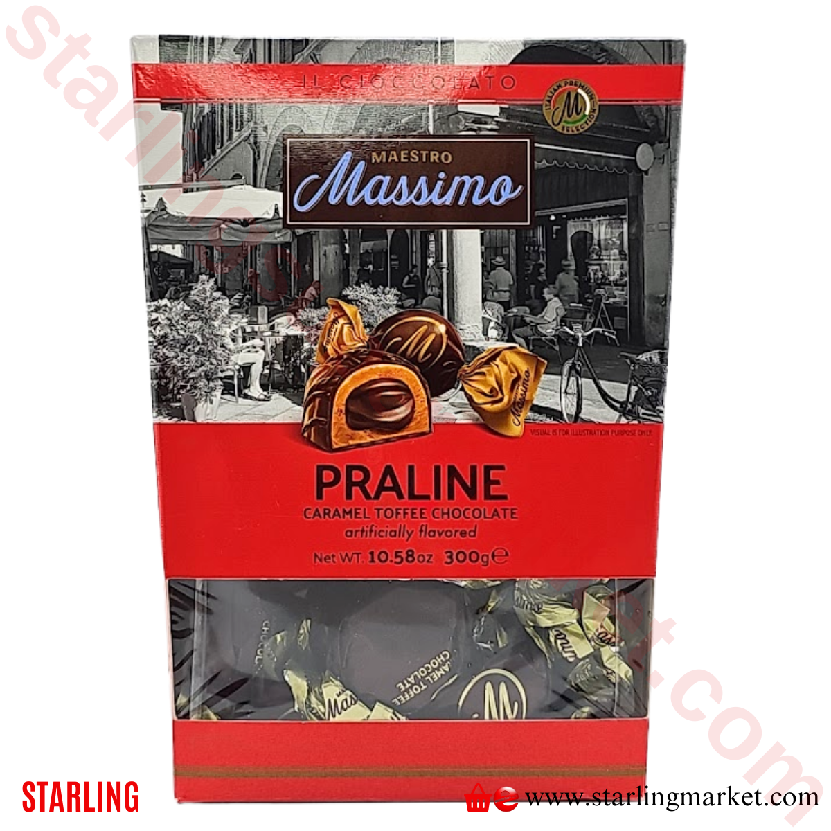 MAESTRO MASSIMO PRALINA CARAMEL TOFFEE CHOCO 300 G