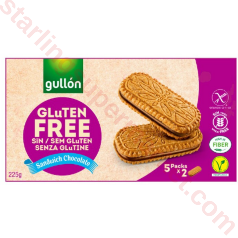 GULLON GLUTEN FREE CIKOLATALI SAND.BIS. 5*45 G