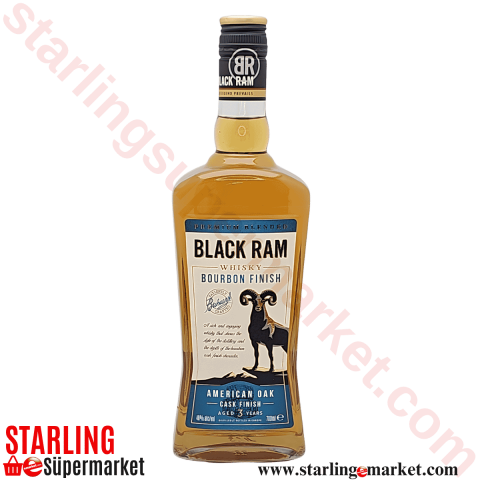 BLACK RAM BOURBON FINISH WHISKY 70 CL