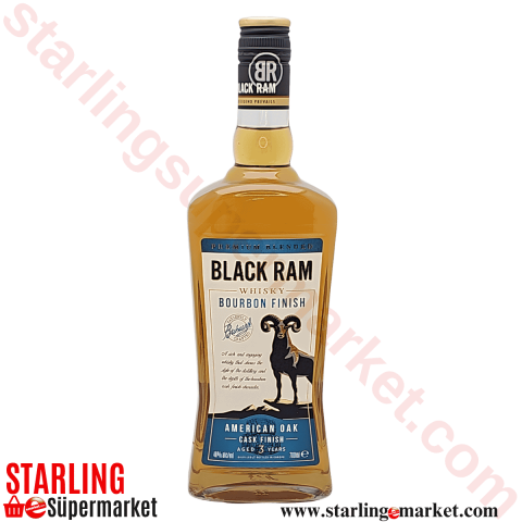 BLACK RAM BOURBON FINISH WHISKY 70 CL