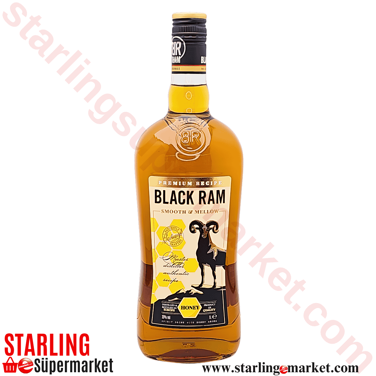 BLACK RAM WHISKY HONEY 1 LT