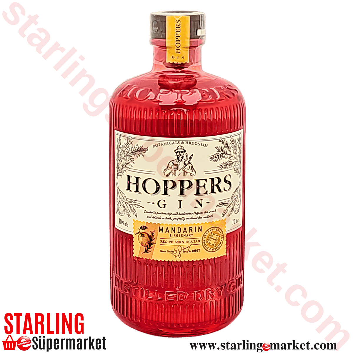 HOPPERS GIN MANDARIN ROSEMARY 70 CL