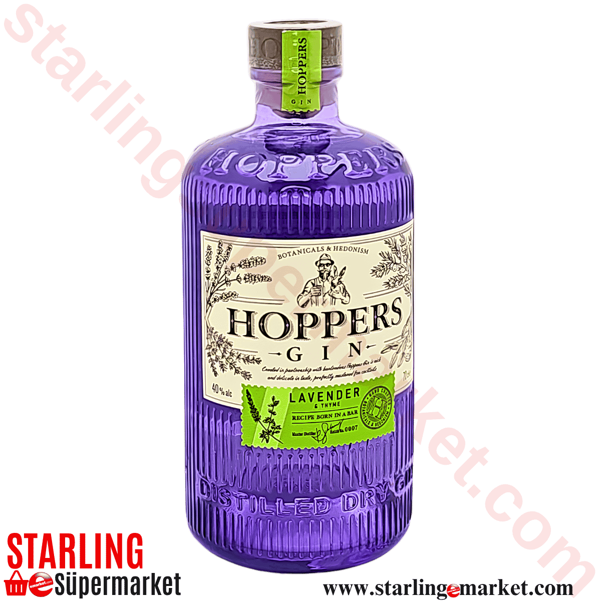 HOPPERS GIN LAVENDER THYME 70 CL