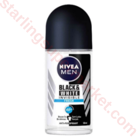 NIVEA ROLL ON ERKEK B&W FRESH 50 ML