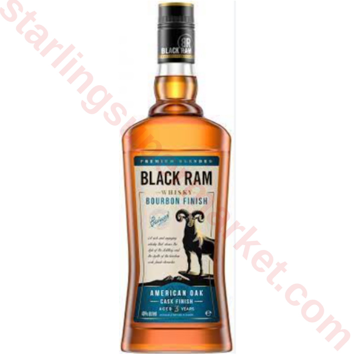 BLACK RAM BOURBON FINISH WHISKY 100 CL