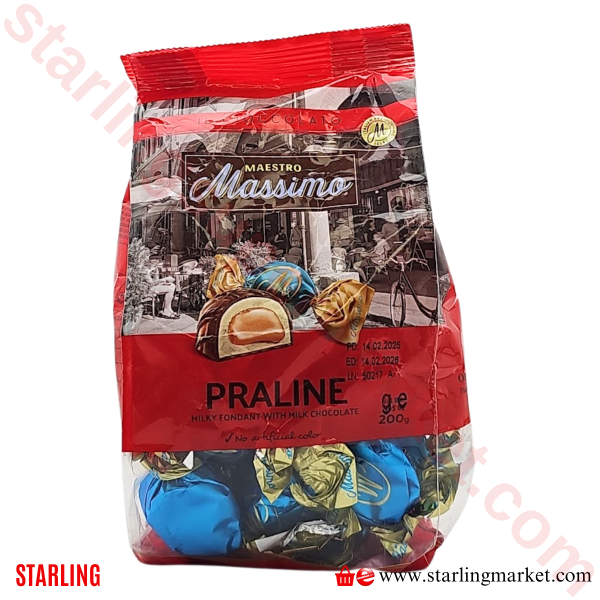 MAESTRO MASSIMO PRALINA MILKY FONDANT CHOCOL 200 G