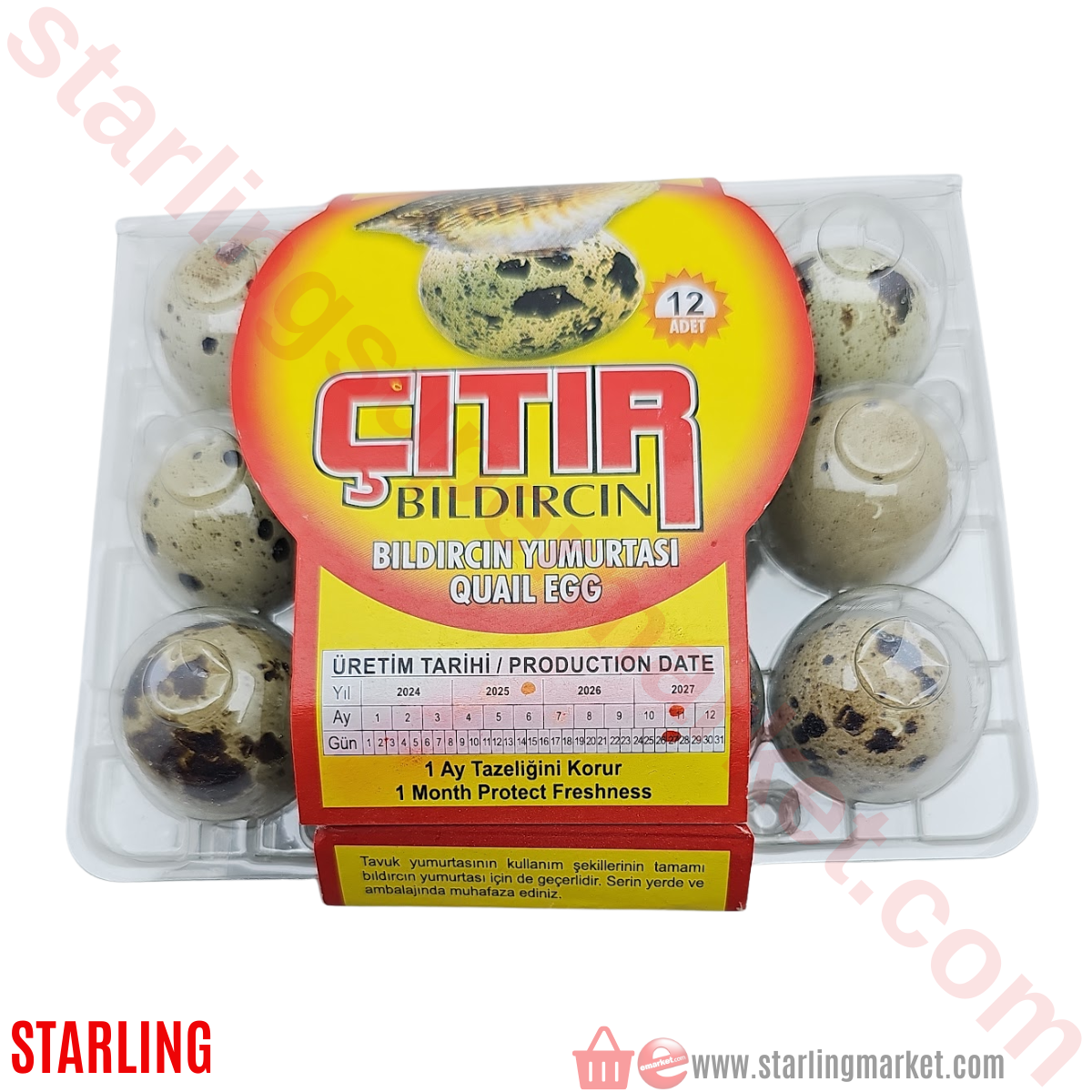 CITIR BILDIRCIN YUMURTASI 12 LI