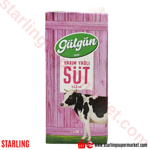 GULGUN UHT YARIM YAGLI SUT 1000 ML