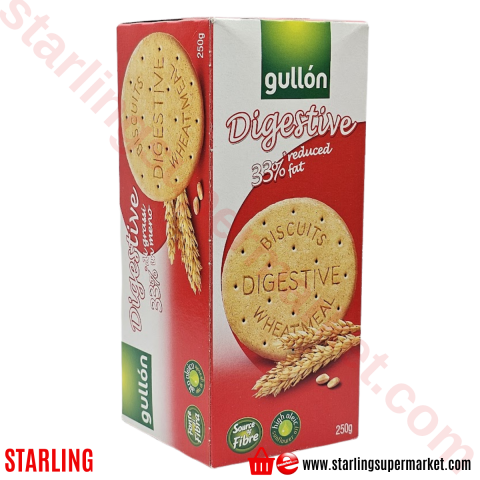 GULLON BISKUVI DIGESTIVE %33 YAGI AZALTILMIS 250 G