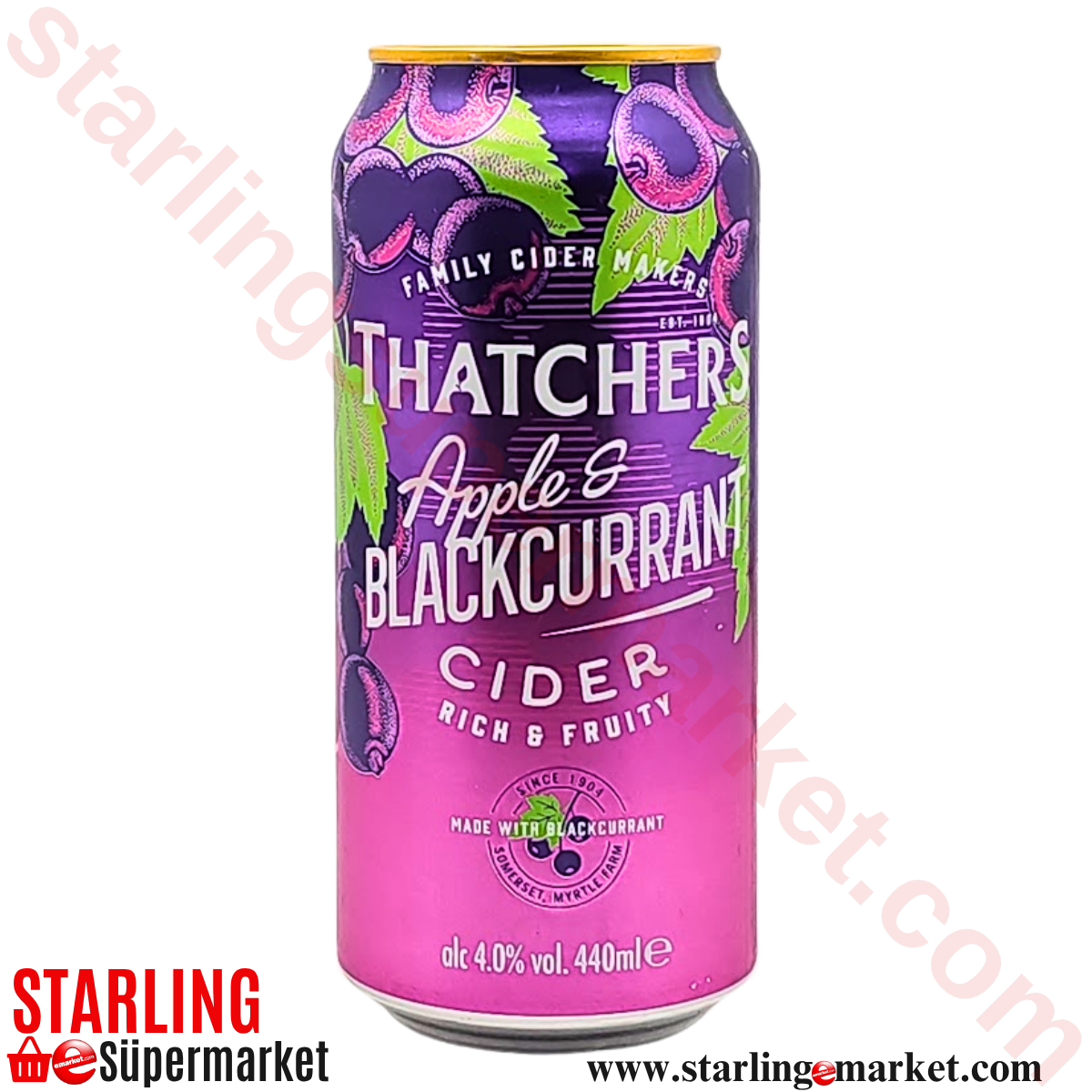THATCHERS BIRA APPLE&BLACKCURRANT CIDER 440 ML