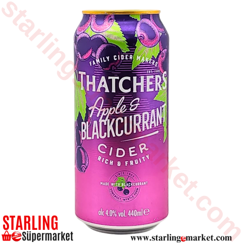 THATCHERS BIRA APPLE&BLACKCURRANT CIDER 440 ML