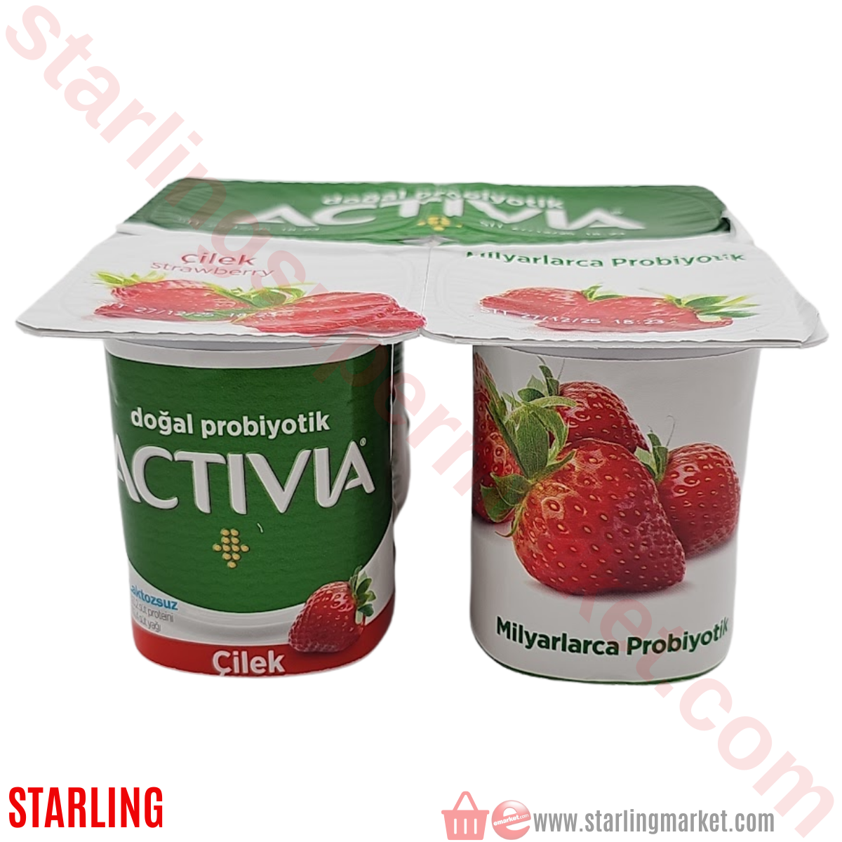 DANONE ACTIVIA CILEK VE KETEN TOHUMU 4*100 G