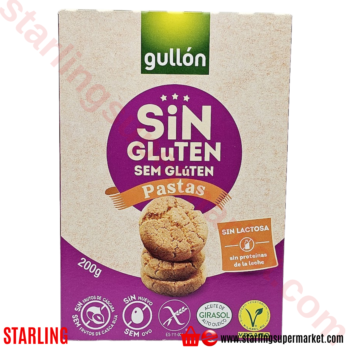 GULLON BISKUVI GLUTEN FREE 200 G