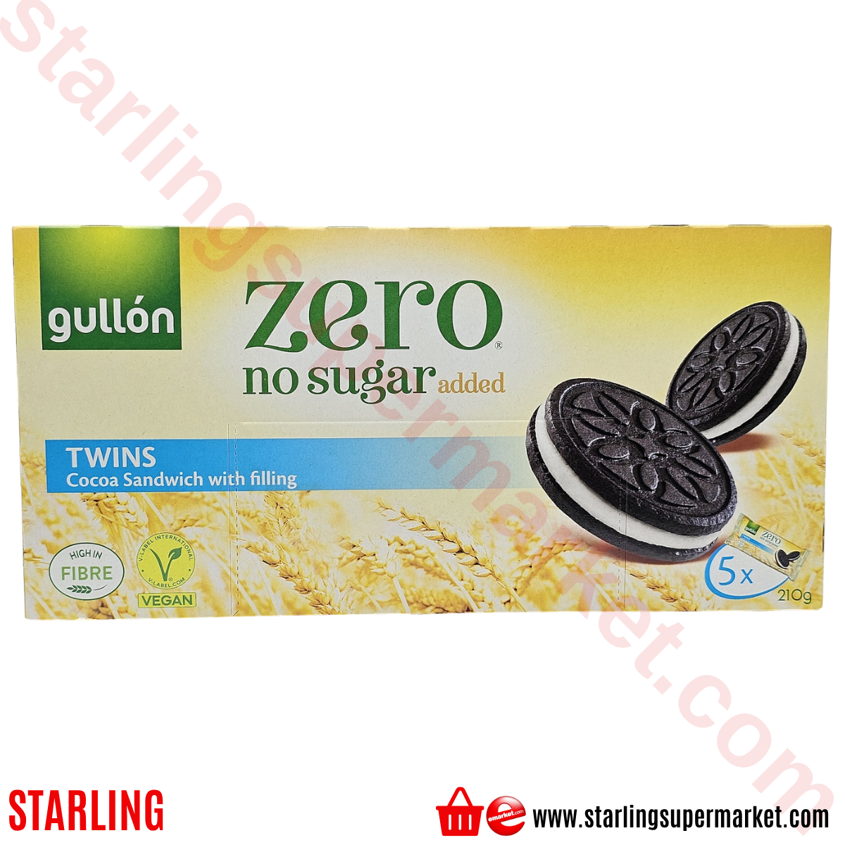 GULLON ZERO DIET NATURE SEKERSIZ TWINS BIS 5*42 G