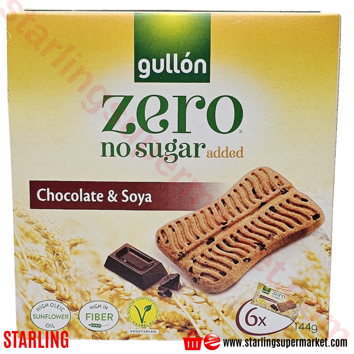 GULLON ZERO DIET NATURE SEKERSIZ CIKOLATA 24 G