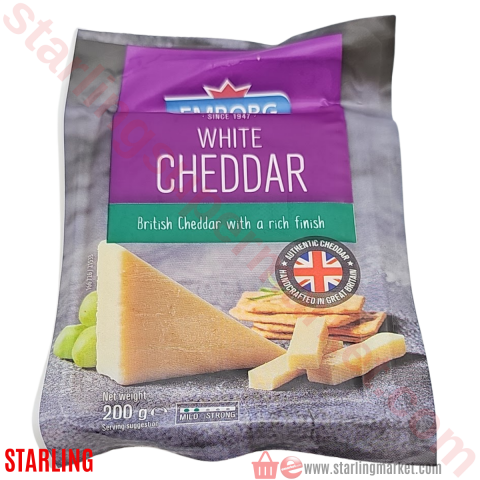 EMBORG PEYNIR CHEDDAR MILD BEYAZ PORSIYON 200 G