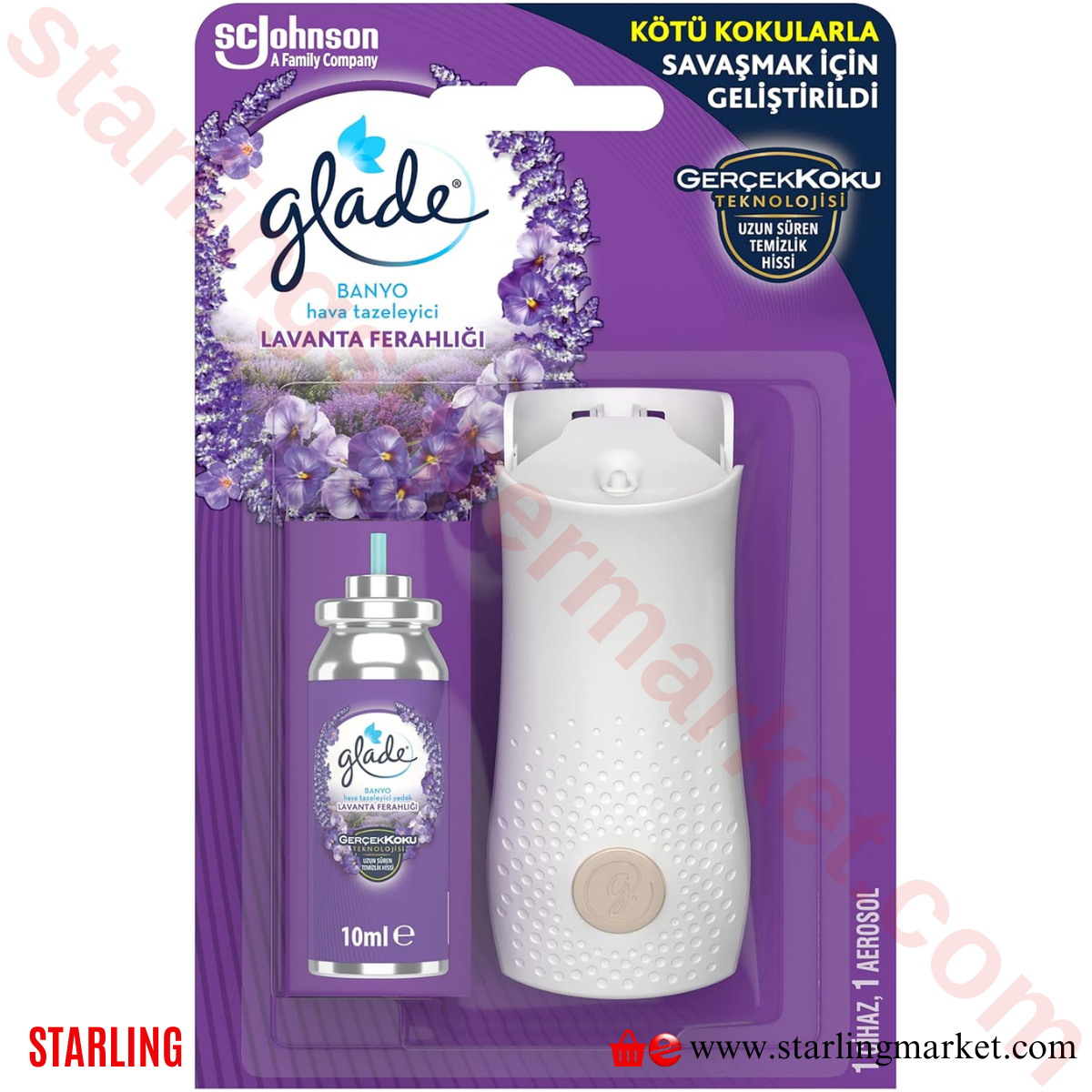 GLADE ODA KOKUSU BANYO CIHAZ+YEDEK LAVANTA 10 ML
