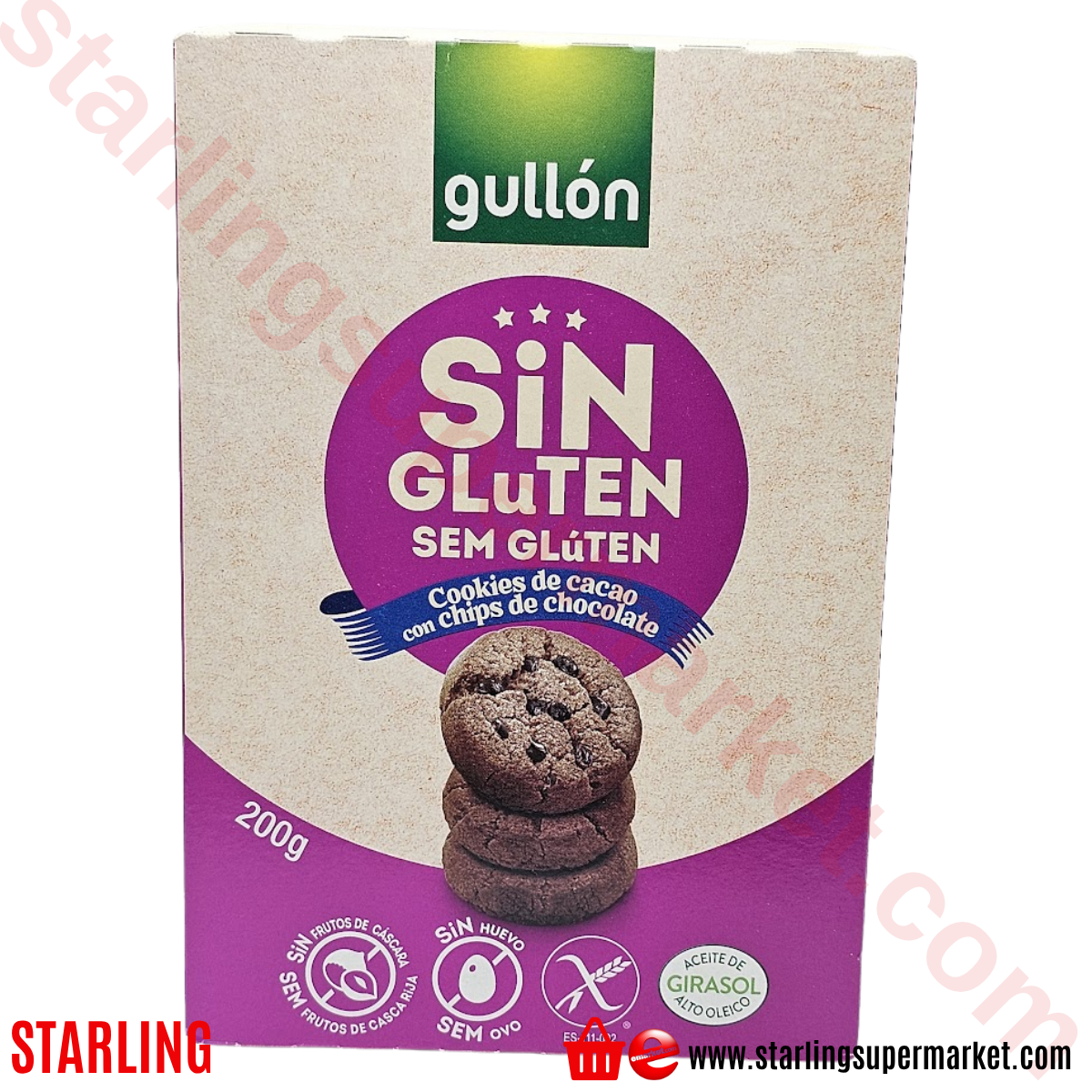 GULLON BISKUVI GLUTEN FREE CIKOLATALI 200 G