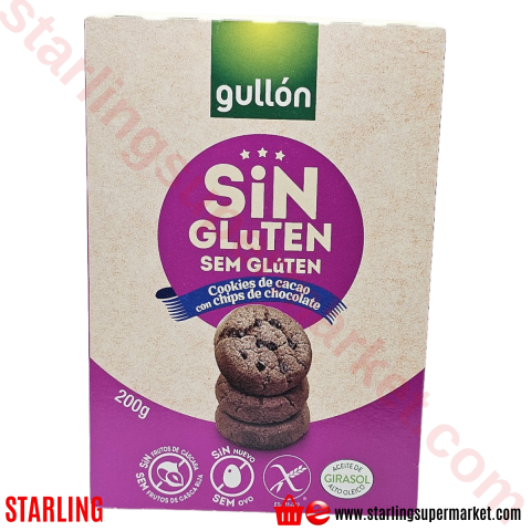 GULLON BISKUVI GLUTEN FREE CIKOLATALI 200 G