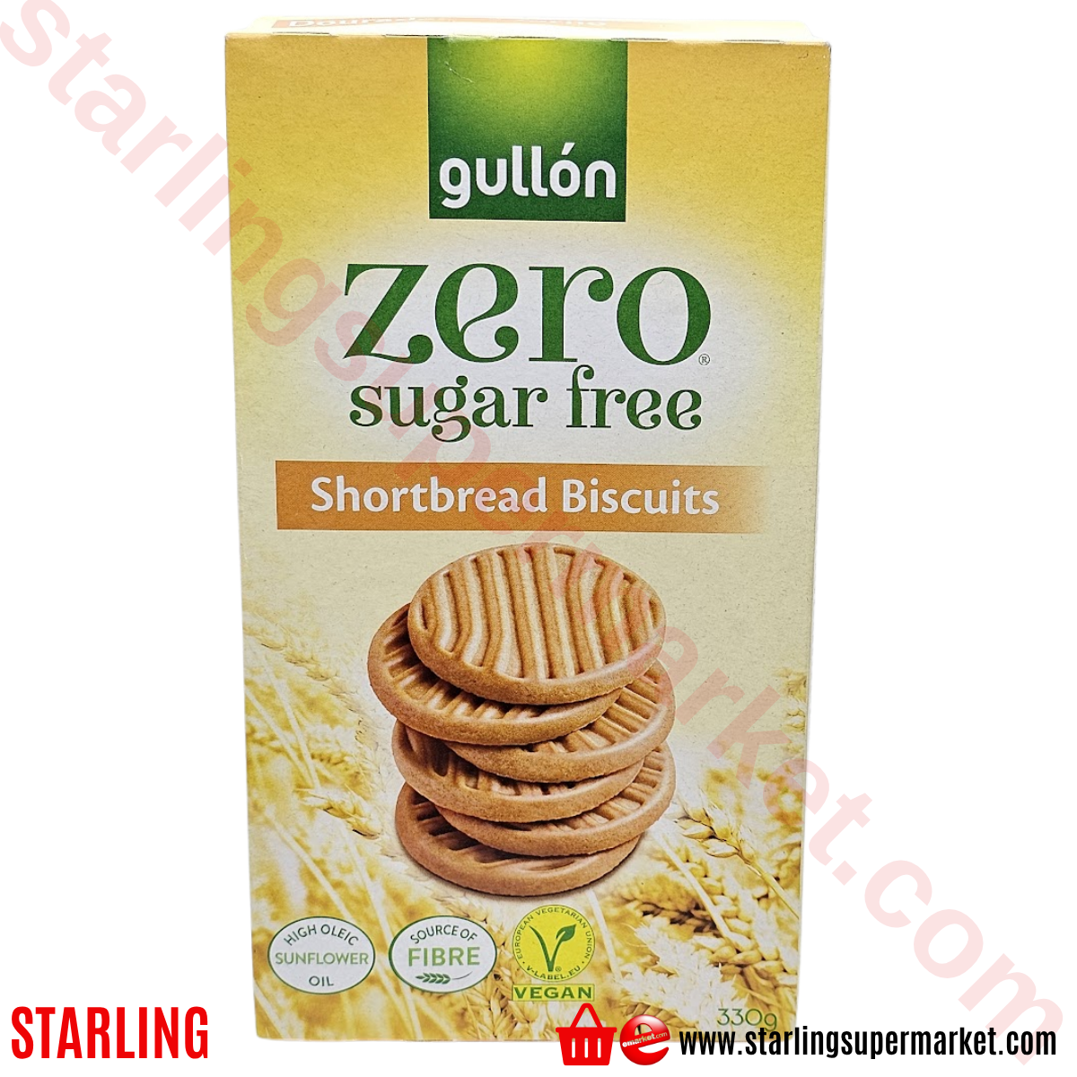 GULLON ZERO DIET NATURE SEKERSIZ SHORTBREA 2*165 G