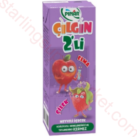 PINAR MEYVELI CILGIN 2 LI ELMA-CILEK 200 ML