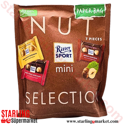 RITTER SPORT MINI POUCH NUT SELECTION 116 G