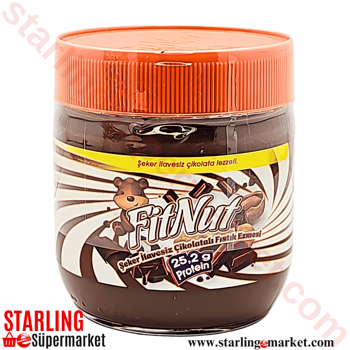 FITNUT FISTIK EZMESI SEKERSIZ CIKOLATALI 360 G