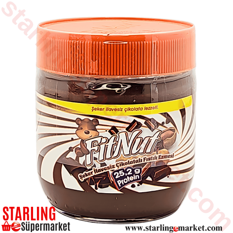 FITNUT FISTIK EZMESI SEKERSIZ CIKOLATALI 360 G