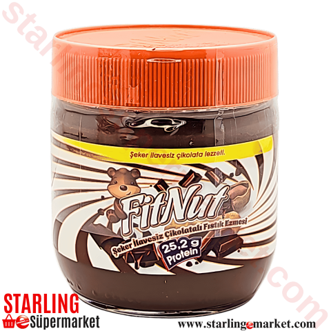 FITNUT FISTIK EZMESI SEKERSIZ CIKOLATALI 360 G