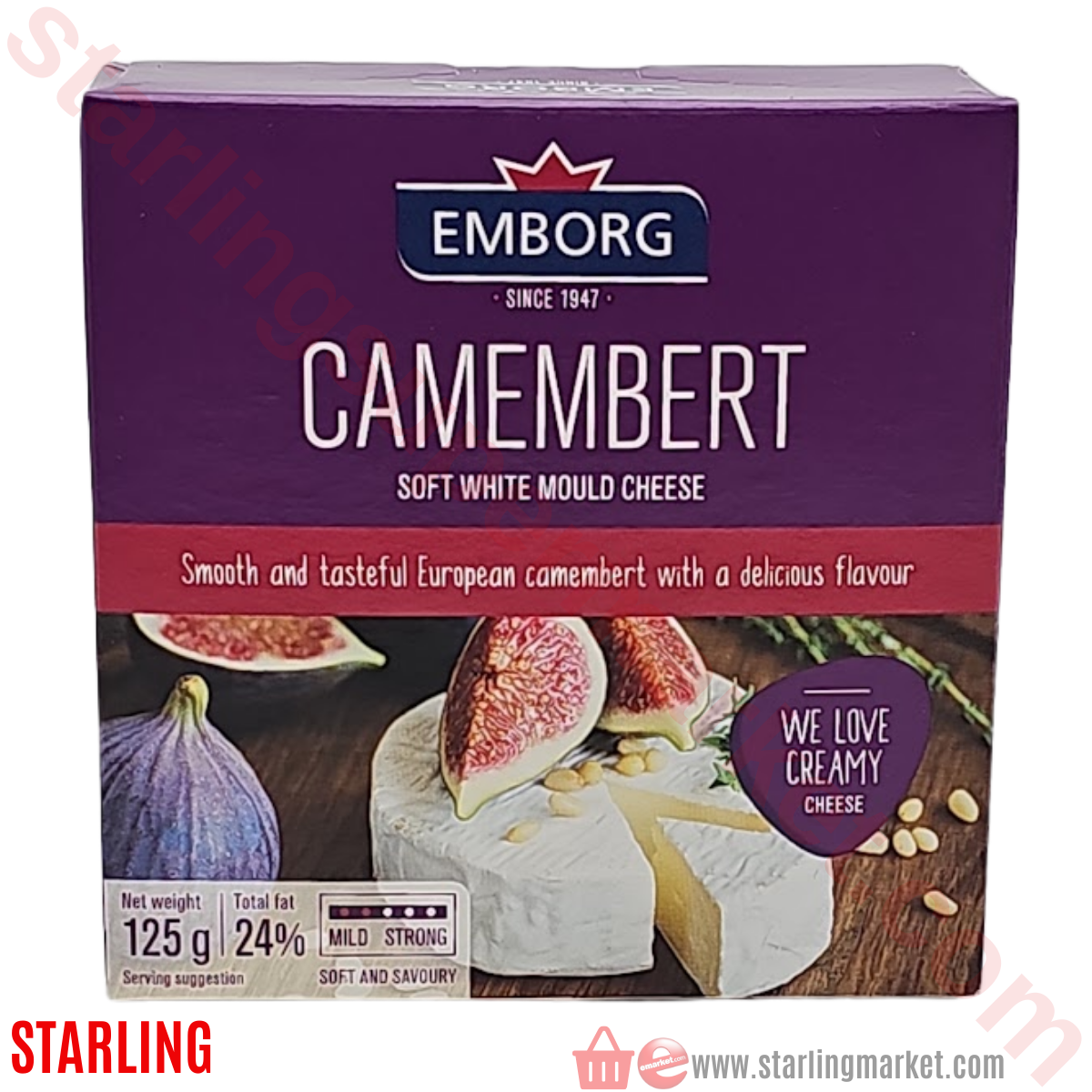 EMBORG PEYNIR CAMEMBERT BEYAZ YUMUSAK KALIP 125 G