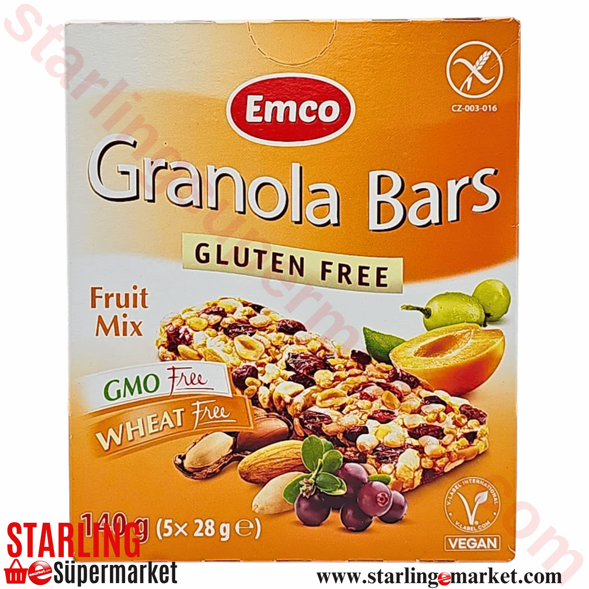 EMCO GRANOLA BAR FRUIT MIX MULTIPACK 5*28 G