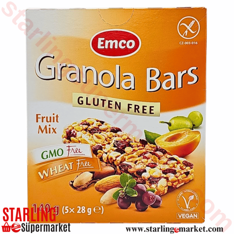 EMCO GRANOLA BAR FRUIT MIX MULTIPACK 5*28 G