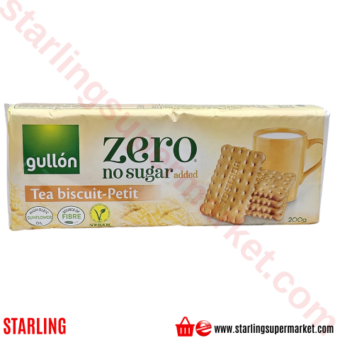 GULLON ZERO DIET NATURE SEKERSIZ TEA BISCUIT 200 G