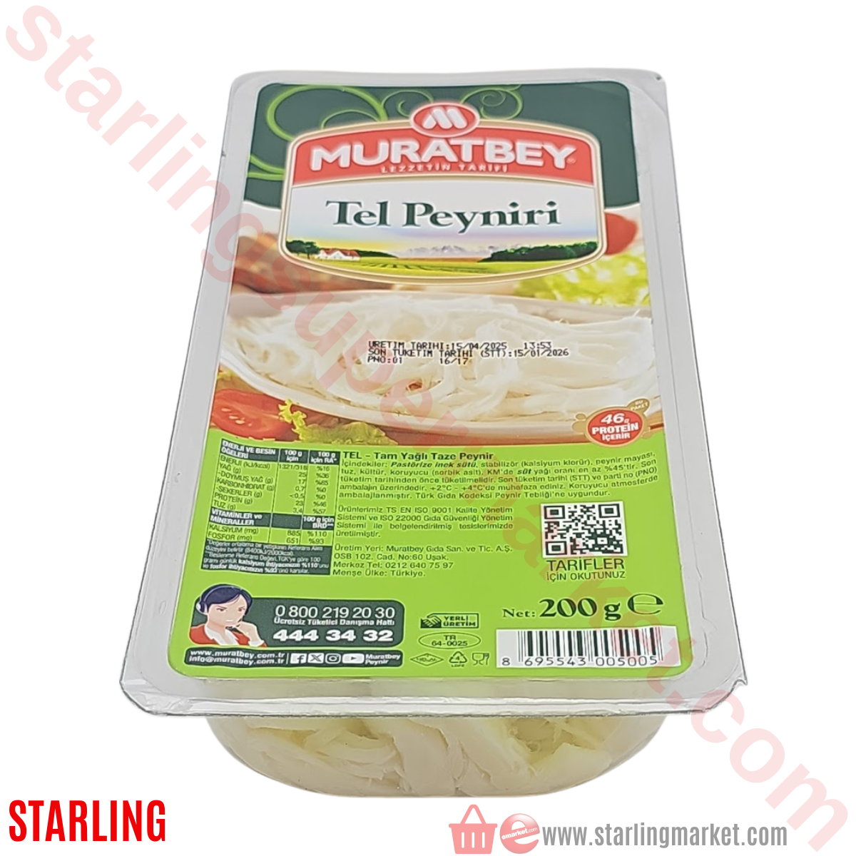 MURATBEY TEL PEYNIRI 200 G