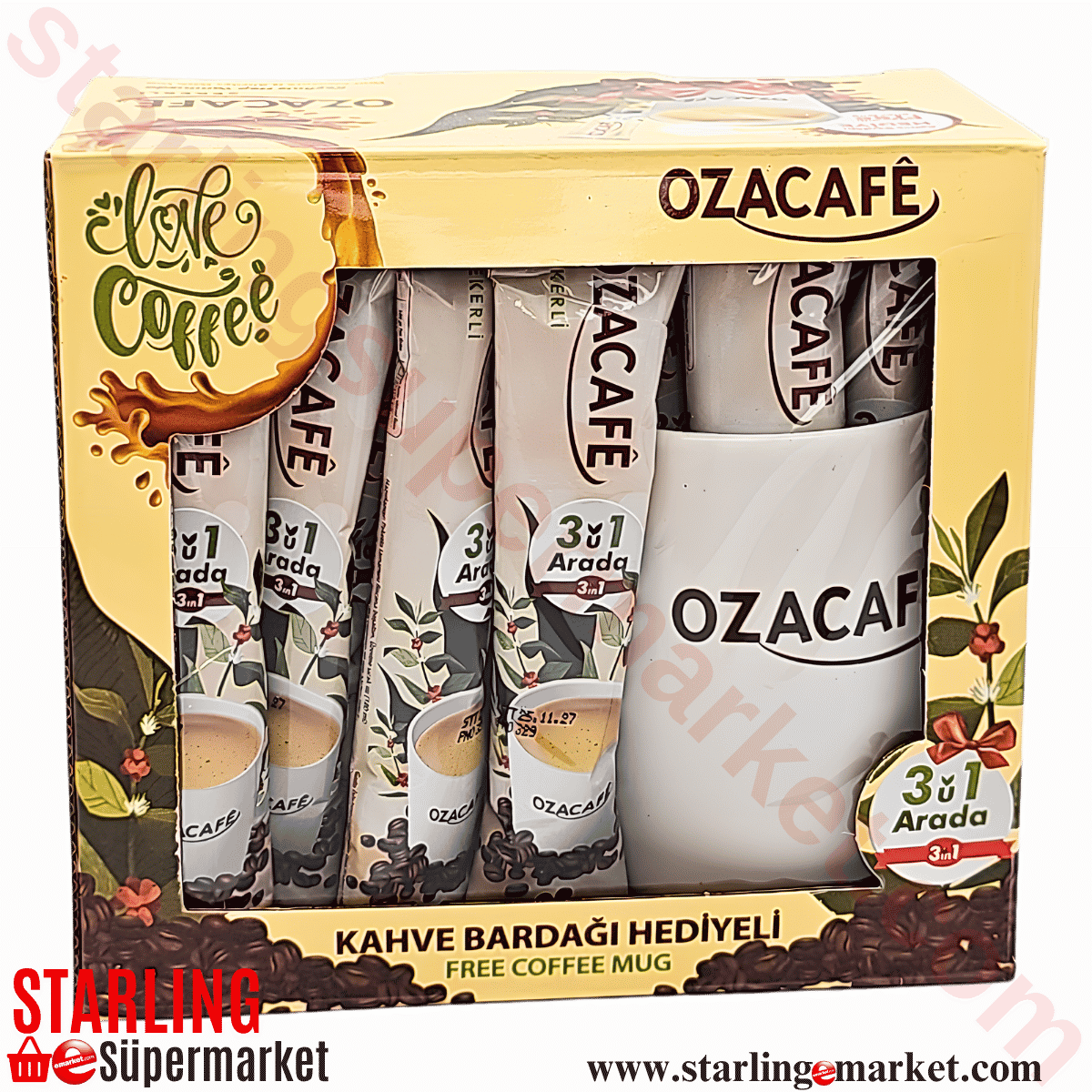 OZA KAHVE 3IN1 20*16 G KUPA BARDAK HEDIYELI