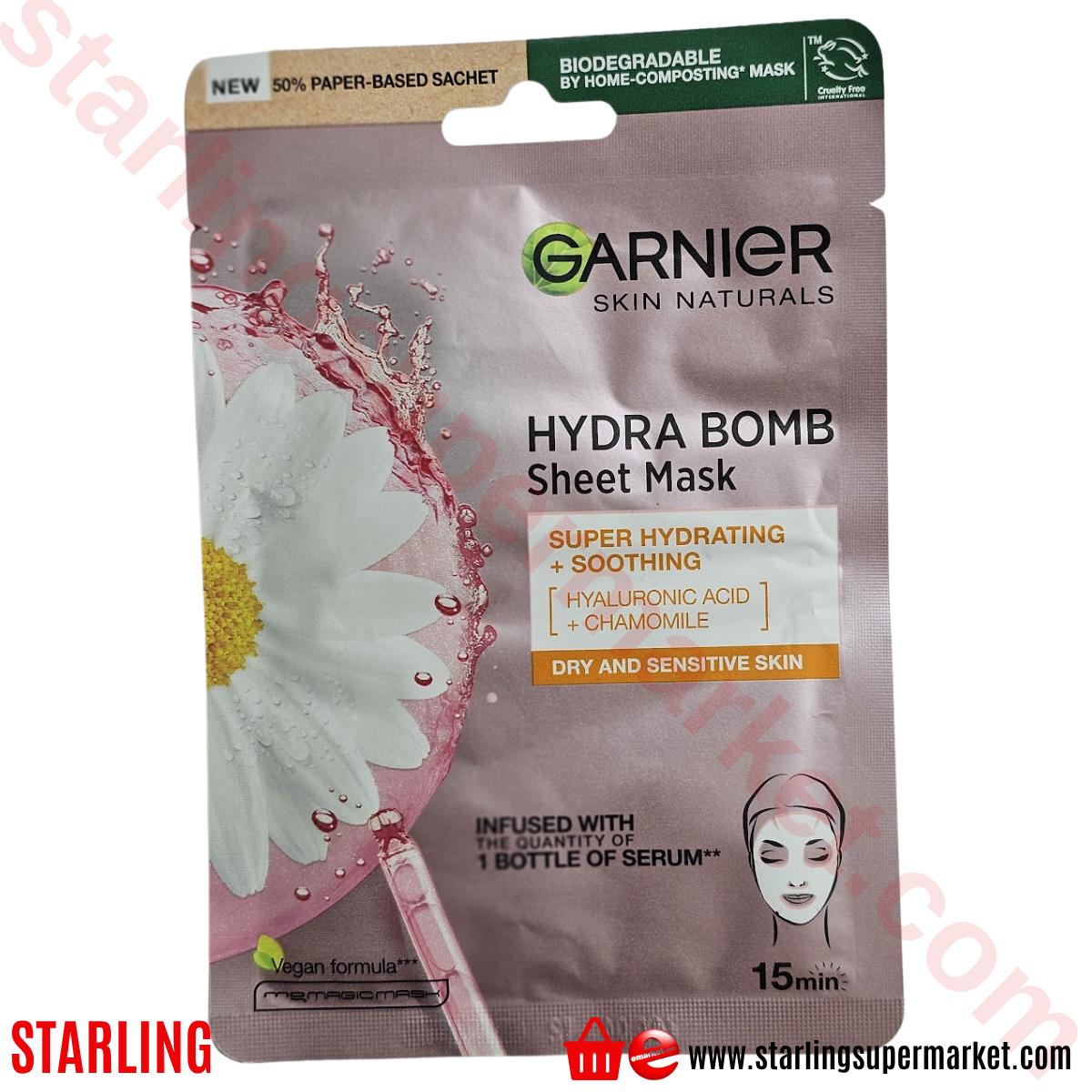 GARNIER HYDRA BOMB KAGIT MASKE VEGAN 28 G