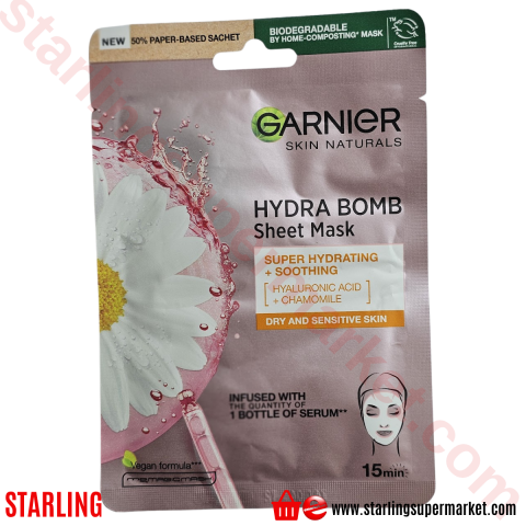 GARNIER HYDRA BOMB KAGIT MASKE VEGAN 28 G