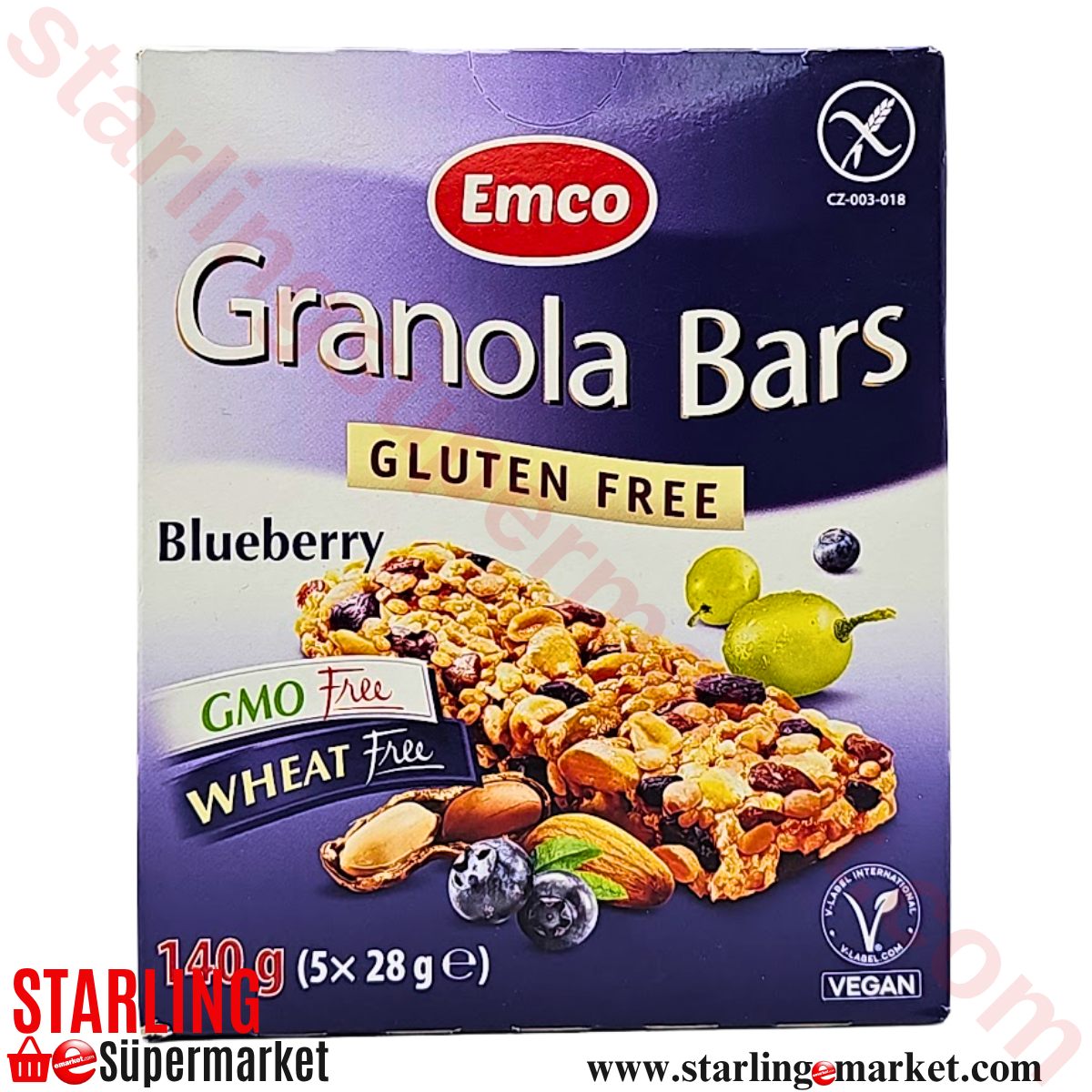 EMCO GRANOLA BAR BLUEBERRY MULTIPACK 5*28 G