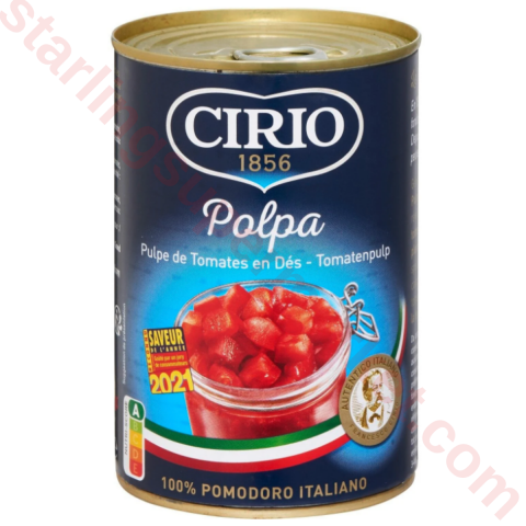 CIRIO DOMATES DOGRANMIS KUTU 400 G