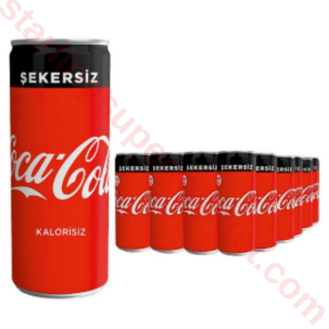 COCA COLA SEKERSIZ 330 ML 24 LU